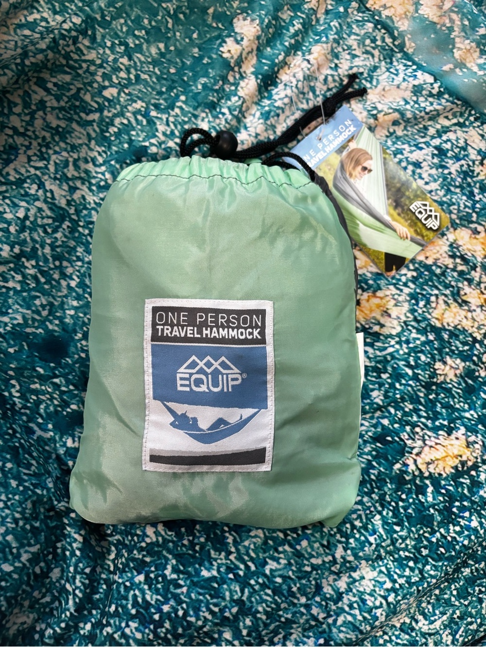 Equipe Single-Person Travel Hammock – Light Green